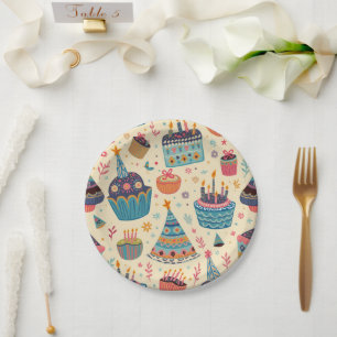 Paper plate for kids birthday