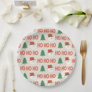 paper plate HO  HO  HO