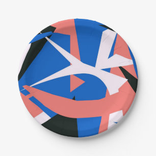 Paper Plate Inspired by Matisse