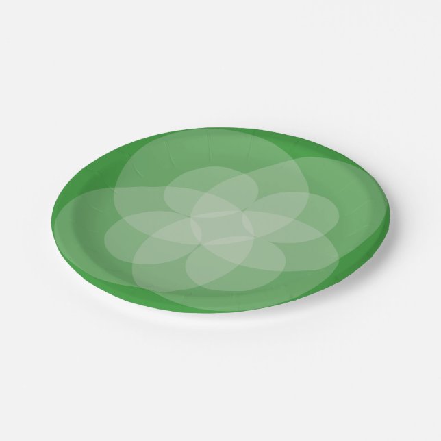 Paper Plate - Intersecting Circles (Angled)