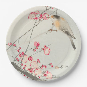 PAPER PLATE : JAPANESE WOODBLOCK : OHARA KOSON