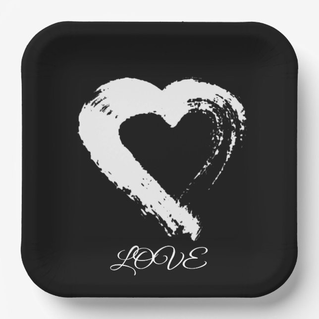 Paper Plate Moon Heart  (Front)