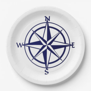 Paper Plate - Nautical Compass