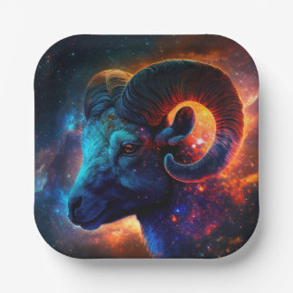 Paper Plate of Aries Zodiac Star Sign