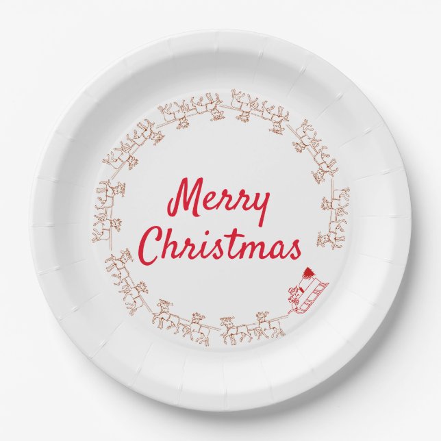 Paper Plate - Reindeer Power (Front)