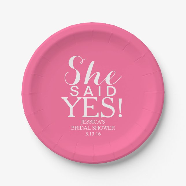 Paper Plate - She Said Yes (Front)