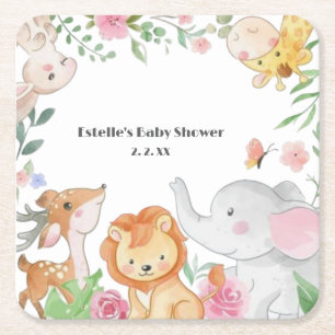 Paper Plate Square Paper Coaster