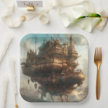 Paper Plate: Steampunk Voyage