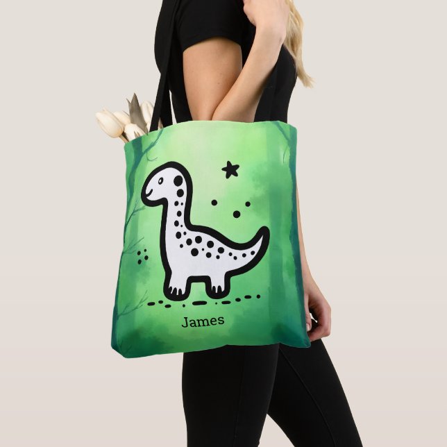 Paper Plate Tote Bag (Close Up)