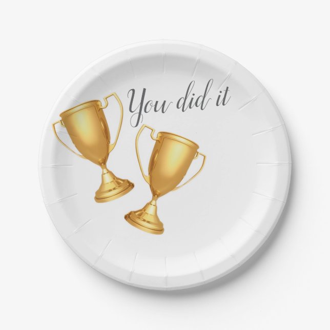 Paper plate upon success (Front)