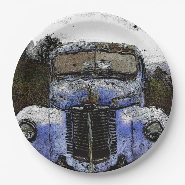 Paper Plate Vintage Truck (Front)