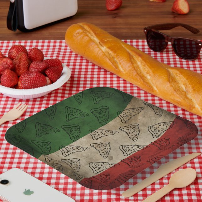 Paper Plate with Italian theme (Picnic)