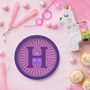 Paper Plate  Yoga Zen - Personalised Add Initial