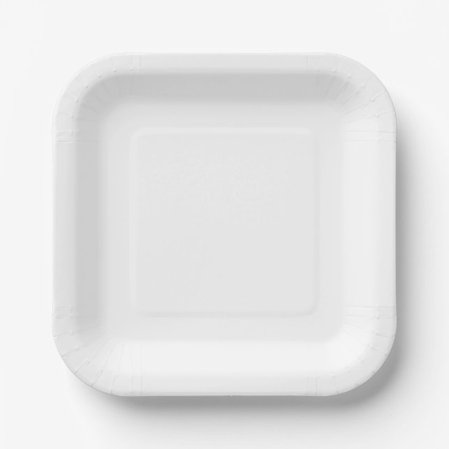 Paper Plates, 7" Square Paper Plate (Front)