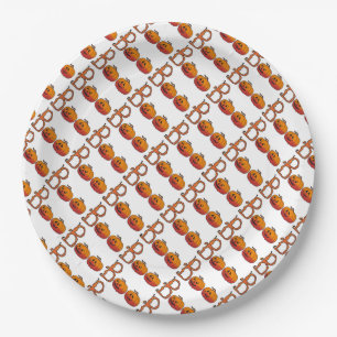 Paper Plates 9"/Boo with Pumpkins