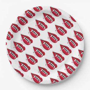 Paper Plates 9"/Vampire Lips