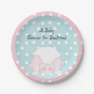 Paper Plates "Blue/Pink BABY"
