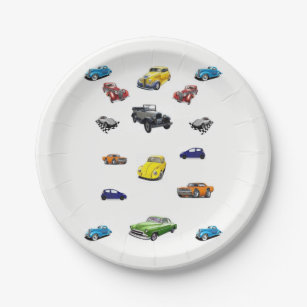 Paper plates Cars