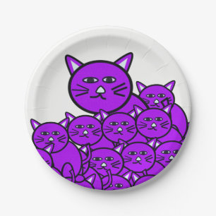 Paper plates Cats