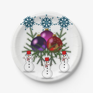 Paper plates Christmas