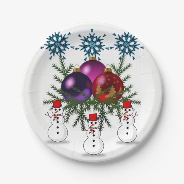 Paper plates Christmas (Front)