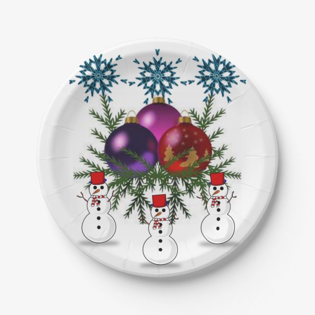 Paper plates Christmas (Front)