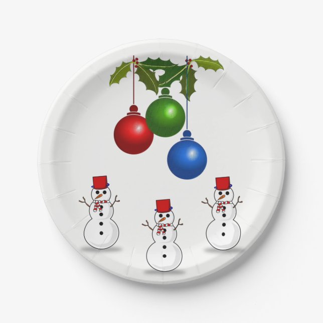 Paper plates Christmas (Front)