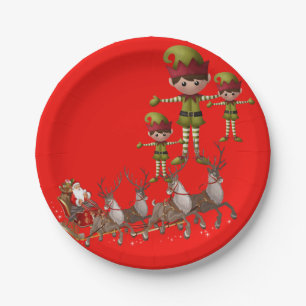 Paper plates Christmas