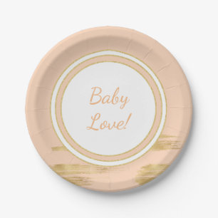 Paper Plates "Classic Gold/Pink"