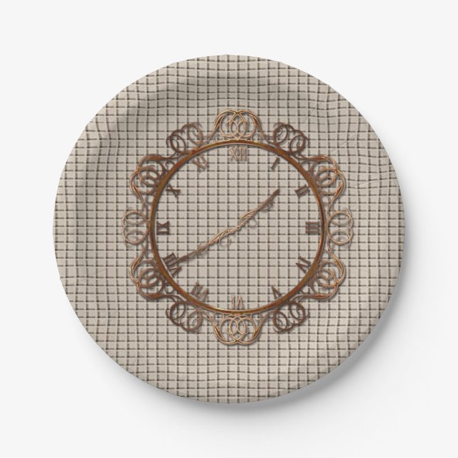 Paper plates Clock (Front)