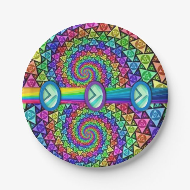 Paper plates Colourful (Front)