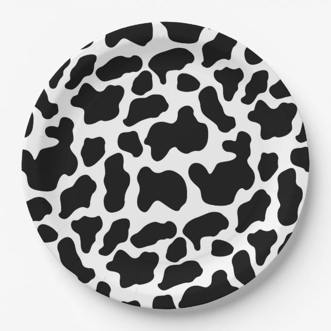 Paper Plates - Cow Pattern (Front)