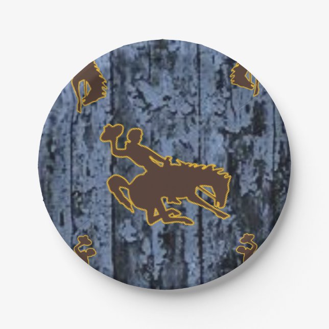 Paper plates Cowboys (Front)