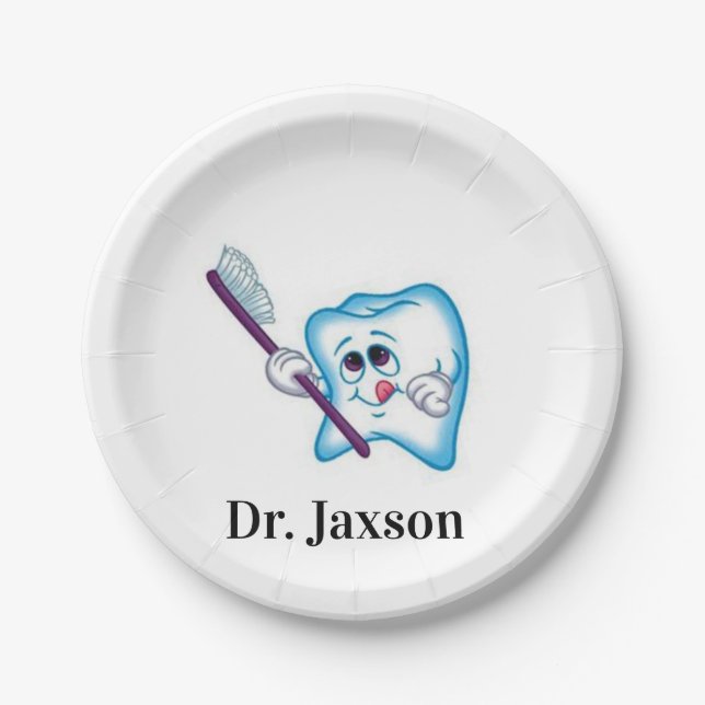 Paper Plates Dentist Teeth  (Front)
