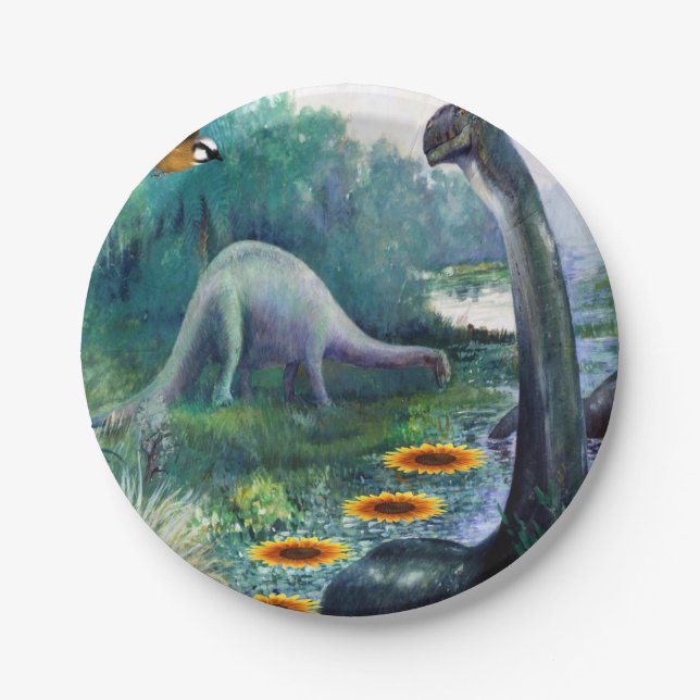 Paper plates Dinosaurs (Front)
