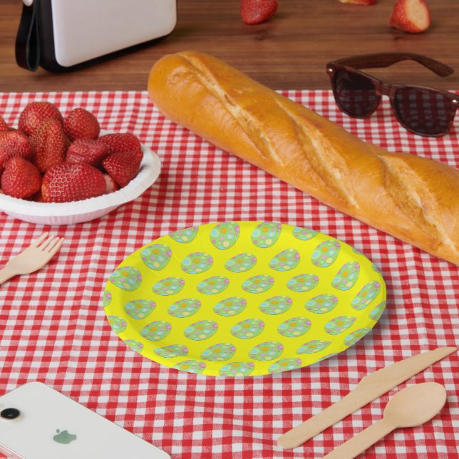 Paper Plates Easter Eggs  (Picnic)