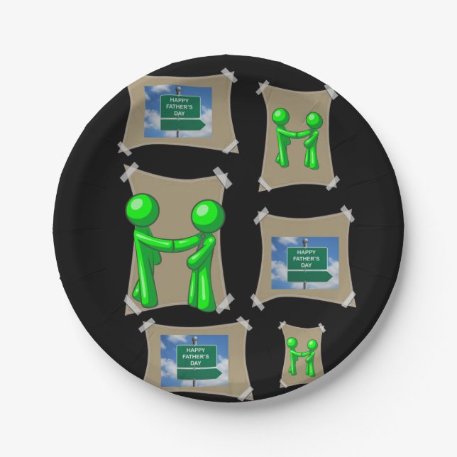 Paper plates Father's Day (Front)