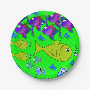 Paper plates Fish