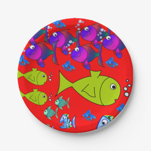 Paper plates Fish