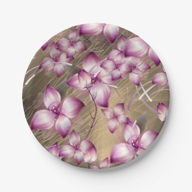 Paper plates Floral (Front)