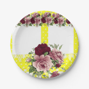Paper plates Floral