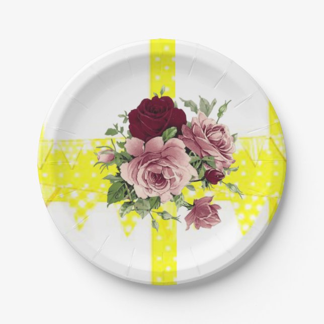 Paper plates Floral (Front)