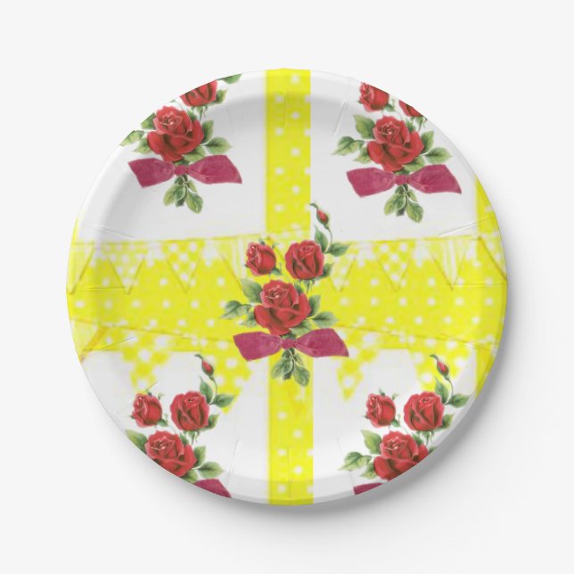 Paper plates Floral (Front)