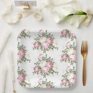 Paper Plates-Floral Plate