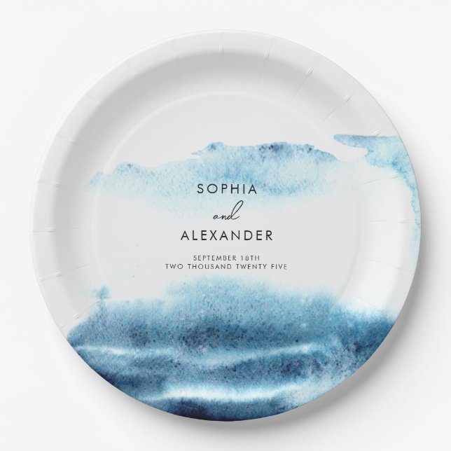  Paper Plates for a Modern Wedding.  (Front)