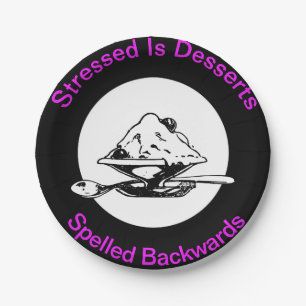 Paper Plates Funny Desserts Birthday Cake