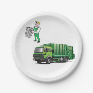 Paper plates Garbage Man