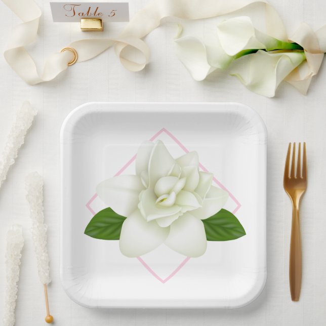 Paper Plates-Gardenia  Paper Plate (Wedding)