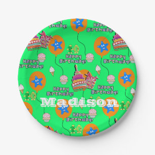 Paper Plates, Happy 10th Birthday #10 Balloons Plate
