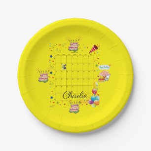 Paper Plates, Happy Birthday August 2022   Plate